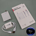 90w super fast charging charger compatible with xiaomi redmi phones, fast charging adapter with data cable, 67w gallium nitride (gan) charger