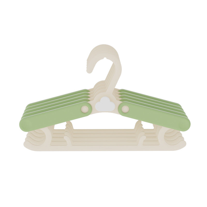 Children's clothes hanger, infant and toddler clothes retractable clothes hanger, newborn baby clothes support non-slip cloud