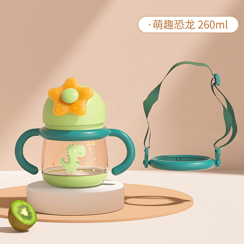 Babycare elephant training cup - 2-in-1 sippy cup for babies 6 months+ - perfect for water and milk