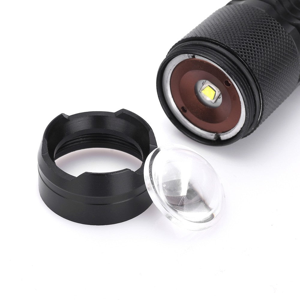 Cross-border hot-selling SK98 telescopic zoom strong light flashlight 18650 mini T6 flashlight