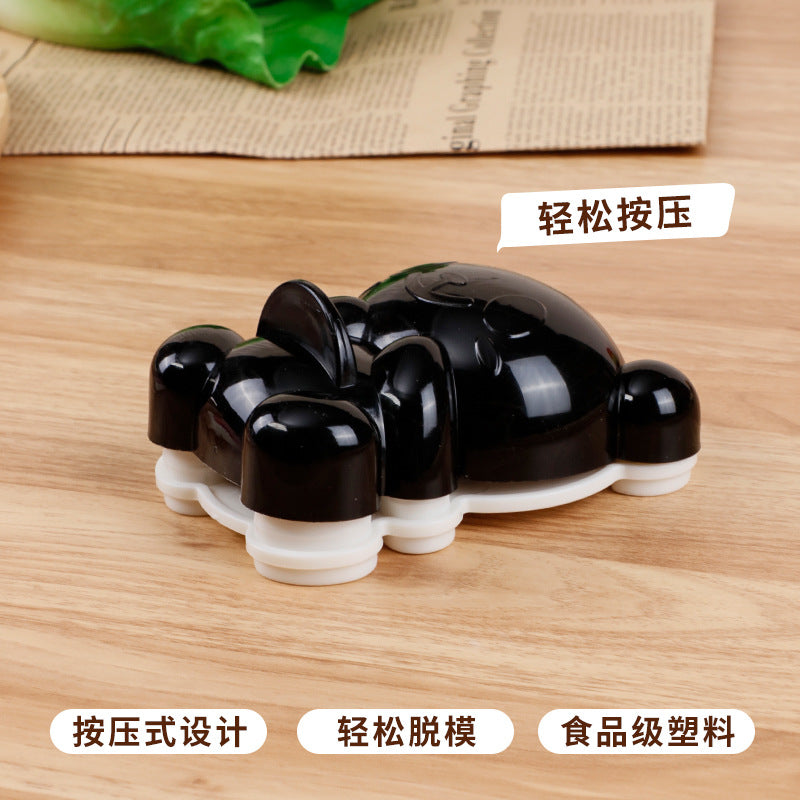 exclusive panda rice ball mold, food-grade, perfect for feeding babies and kids. adorable panda-shaped mold