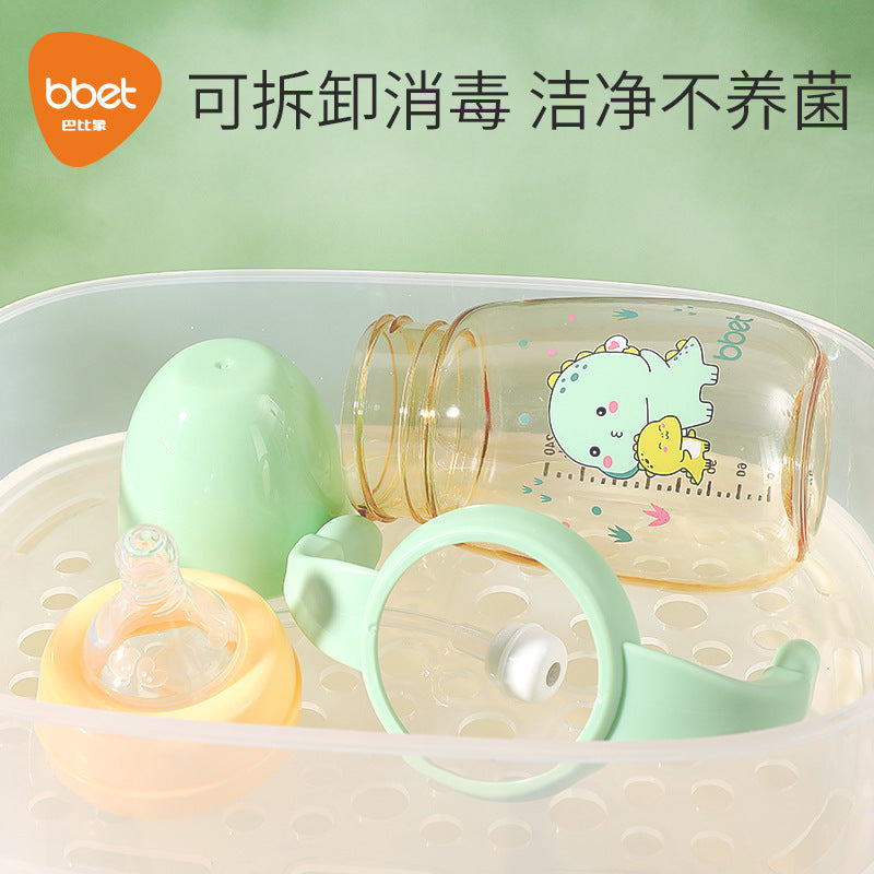 Baby bottle straw cup - ppsu sippy cup for infants and toddlers (1-3 years & up) - durable, spill-proof training cup