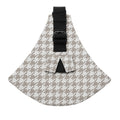 Khaki houndstooth - cotton