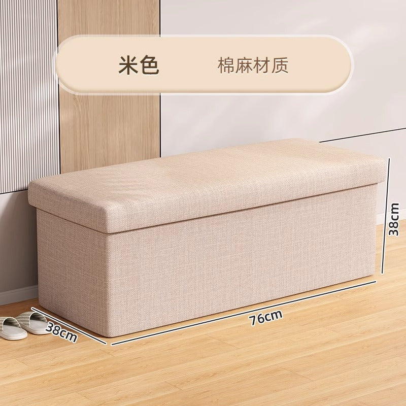 Customized storage stool storage box can seat people, change shoes, folding multi-functional toys, living room home storage box
