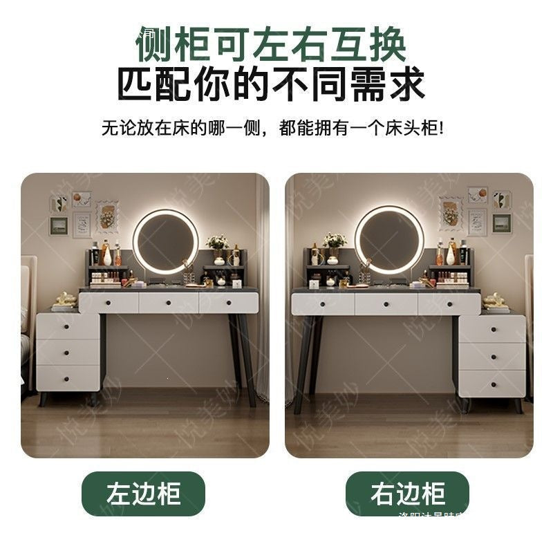Bedroom dressing table for home chest of drawers all-in-one makeup table small apartment room multifunctional storage retractable dressing table