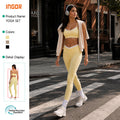 Eco-friendly color block seamless yoga set - high waist pilates, versatile workout, fitness, outdoor & casual activewear