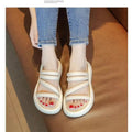 2025 soft and cool slides: summer outdoor wear, non-slip, trendy new style, casual fashion, fairy style, two-wear sole sandals for women