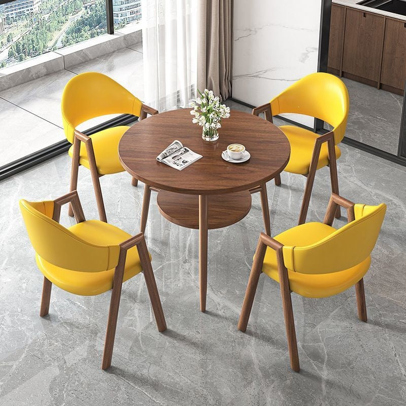 Scandinaviancasualcasual reception negotiation table and chair combination milk tea coffee shop apartment b&b dining table balcony small round table