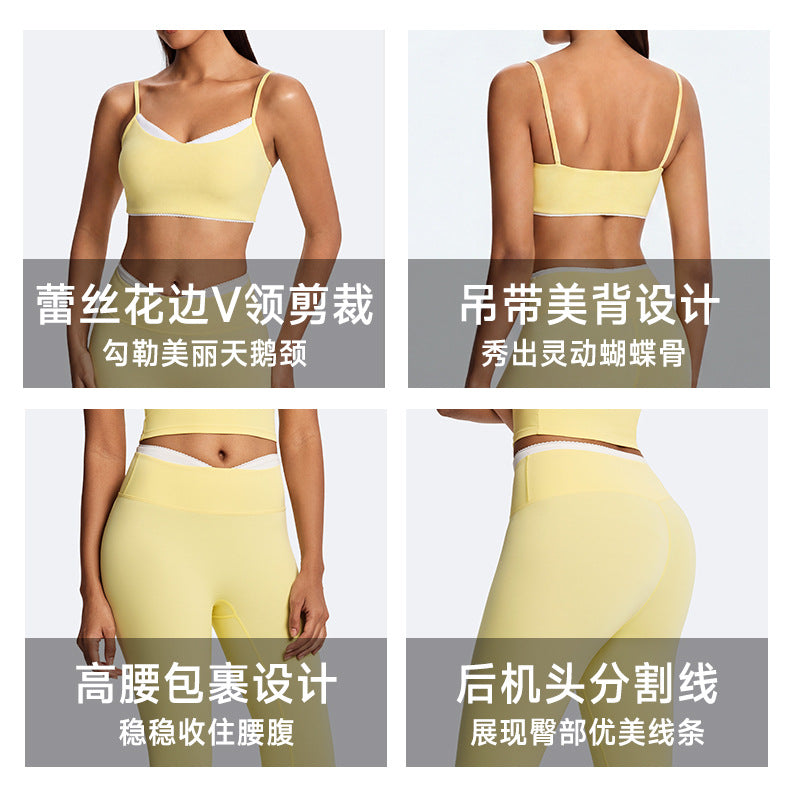 Eco-friendly color block seamless yoga set - high waist pilates, versatile workout, fitness, outdoor & casual activewear