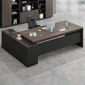 Modern minimalist executive desk office furniture - manager's desk, ceo desk, supervisor desk and chair set, boss desk