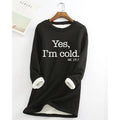 fall/winter new arrival: european and american style crew neck long sleeve fleece-lined base layer mid-length letter print sweatshirt for women