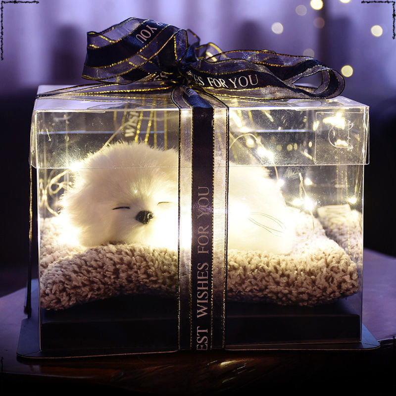 Birthday gifts for girls on Children's Day, children's girlfriends, girlfriends, simulated cats to accompany dolls 61 gift boxes