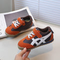 Vancahao new arrivalkids caramel color k-stylelow ankle sneakers for boys and girls classic german training shoes student sports shoes