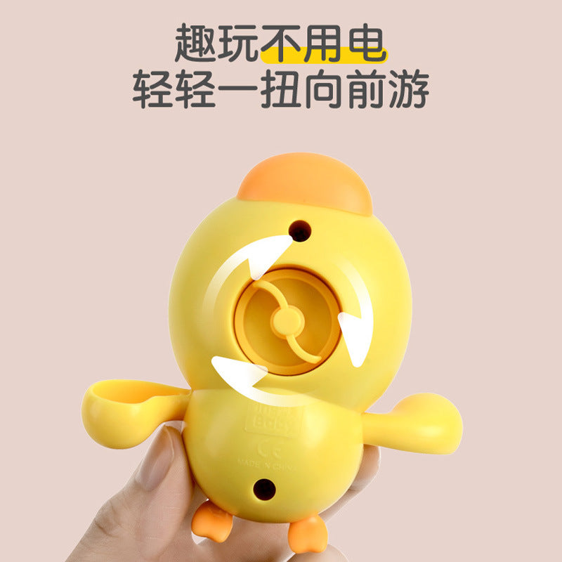 Baby bath and water play baby winding toy play duck bathroom beach summer wholesale cartoon