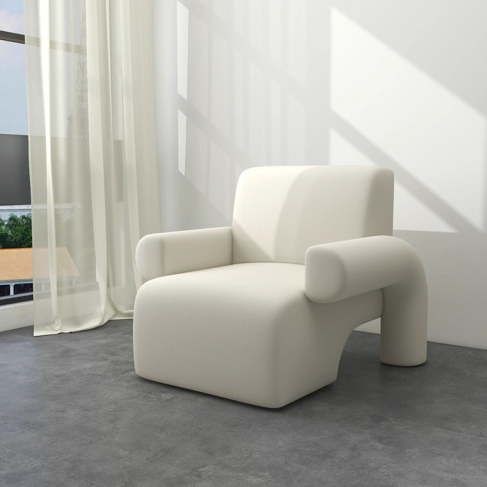 Nordic light luxury single sofa small apartment designer creative living room balcony lazy popular cashmere sofa chair