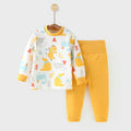 Baby autumn clothessuitspring autumbaby autumn clotheslongs pure cottonheattechintimatespajamashigh waistseparatesboys and girls