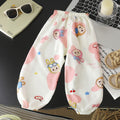 Summer kids cotton silk anti-mosquito pants baby casual nine-point pants boys cotton silk pants girl thin bloomers