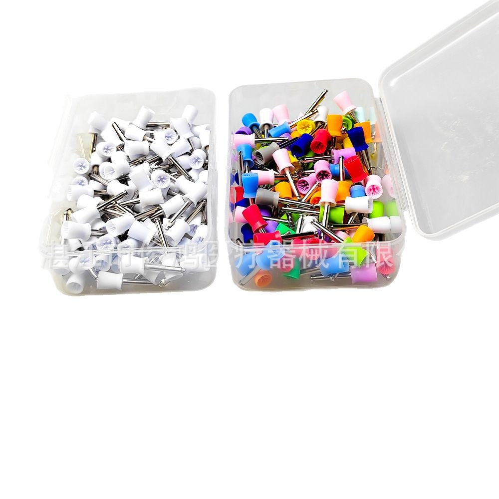 dental polishing cup, tooth polishing cup, white color polishing cup, 100 disposable polishing cups in a box.