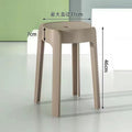 Influencer-approved fashionable plastic stool - thickened, stackable, round stool for home use - nordic dining stool - minimalist creative windmill stool - wholesale