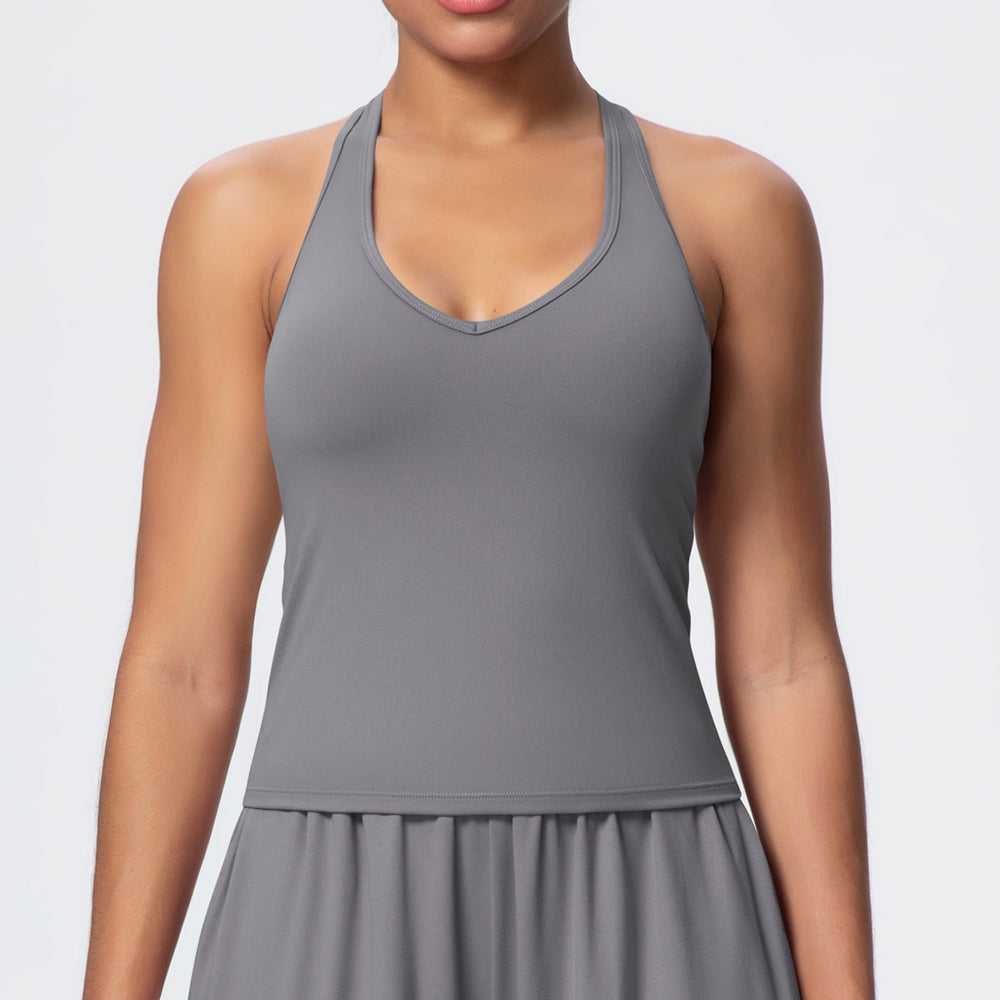 new arrival brushed yoga vest sexyv neck tight back sports intimates running training fitness vest