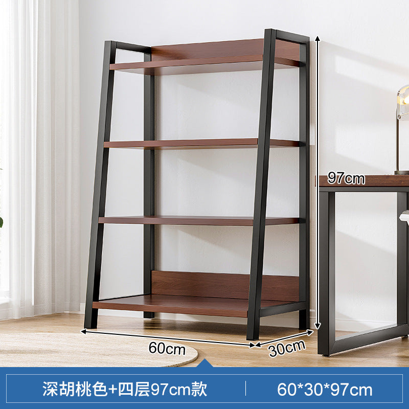 Shelf Shelf Floor-to-ceiling Bedroom Multi-layer Storage Living Room Storage Display Shelf Office Super Load-bearing Iron Shelf