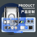 Mini alloy electric shaver reciprocating washable digital display fast charging travel portable razor beard trimmer cross-border
