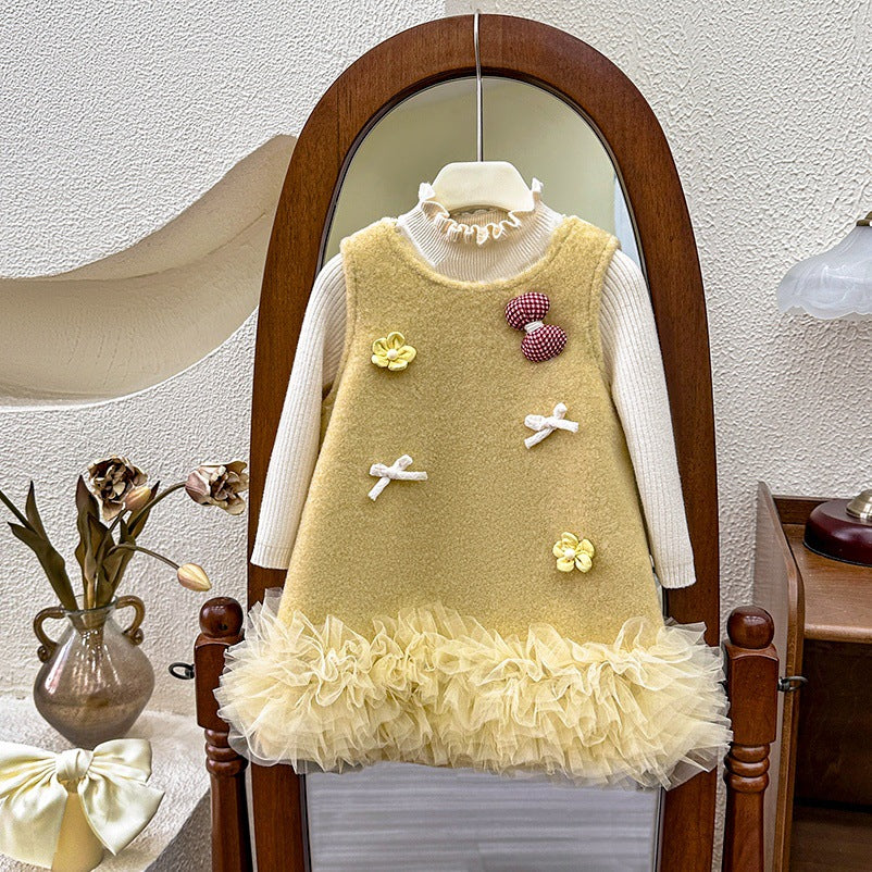 【ready to ship】girls' dress -  new collection - stylish & chic children's formal dress, vest set, princess dress