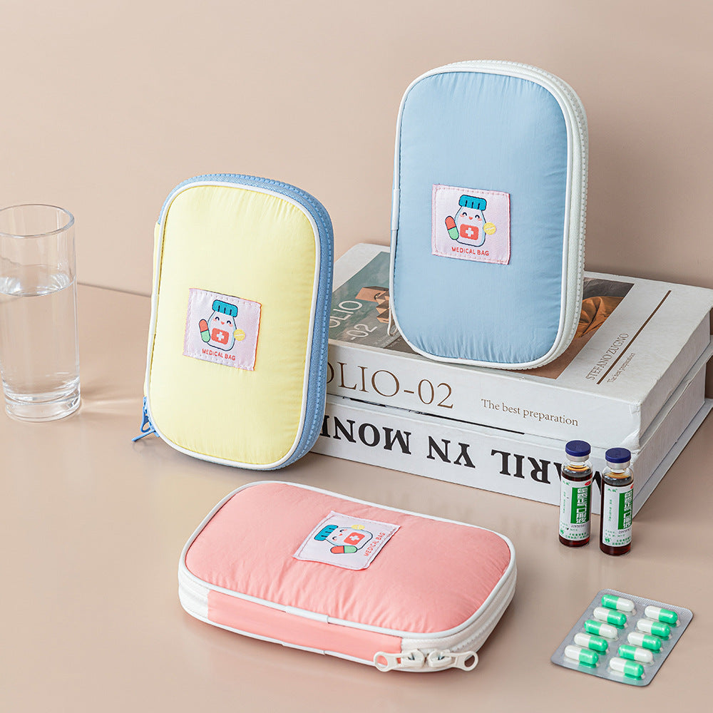 Nylon Medical Bag Soft Portable Drug Storage Bag Travel Portable First Aid Bag Multifunctional Hand Emergency Bag