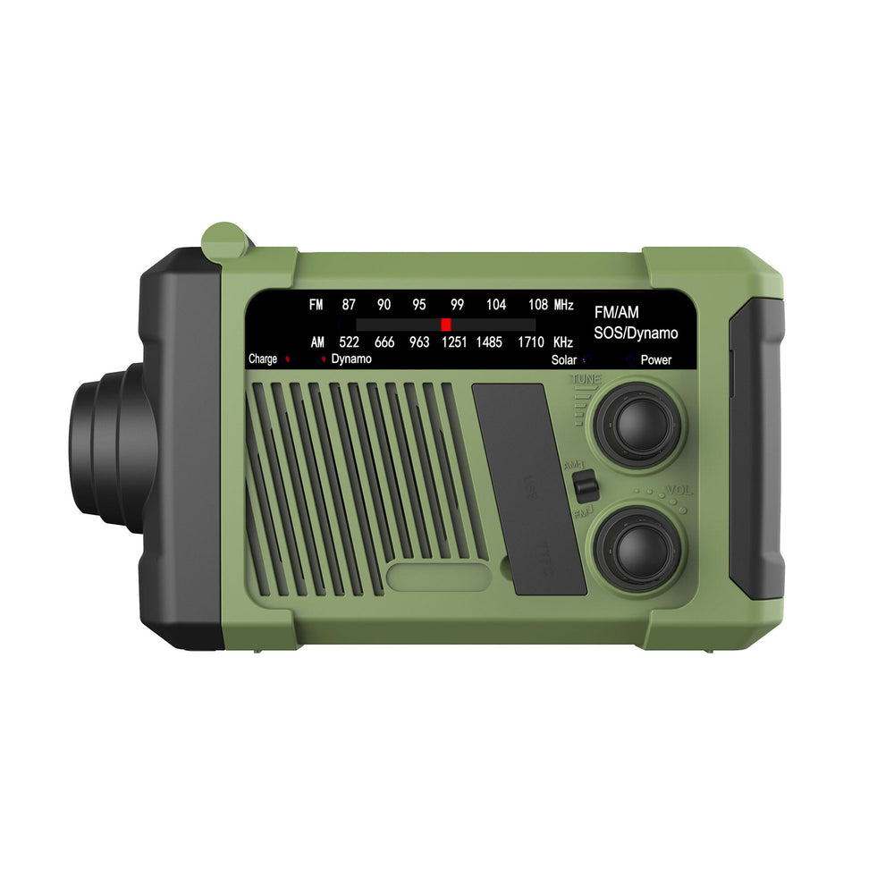 Multifunctional hand-crank generator flashlight radio - outdoor disaster relief, emergency rescue, home emergency supplies, power bank