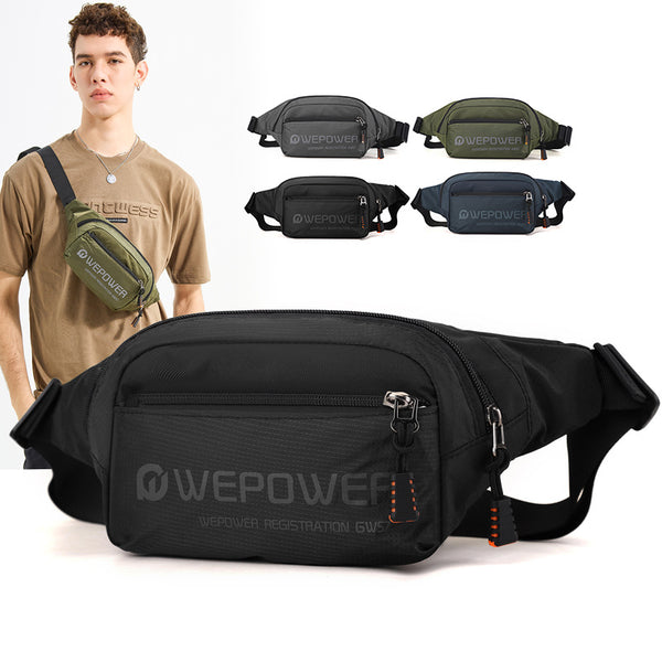 WEPOWER new fanny pack men's outdoor sports travel shoulder messenger bag multi-function cycling breast bag