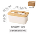 ceramic butter box with matcha knife rectangular for home cheese fresh-keeping sealed jar butter ceramic storage box