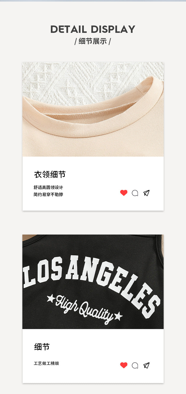 girls' three-piece set: apricot-colored cropped sweatshirt, camisole top, and high-waisted pleated mini skirt – a sporty kids' outfit