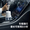 2024 car humidifier, usb rechargeable, 7-color nebulizing mist maker, 2nd generation oscillating air humidifier, multifunctional and silent
