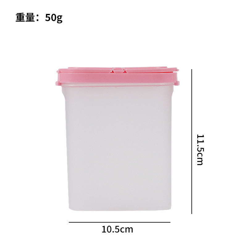 double-open lid seasoning jar kitchen salt msg pepper seasoning bottle 250ml jar moisture-proof and dust-proof sealed
