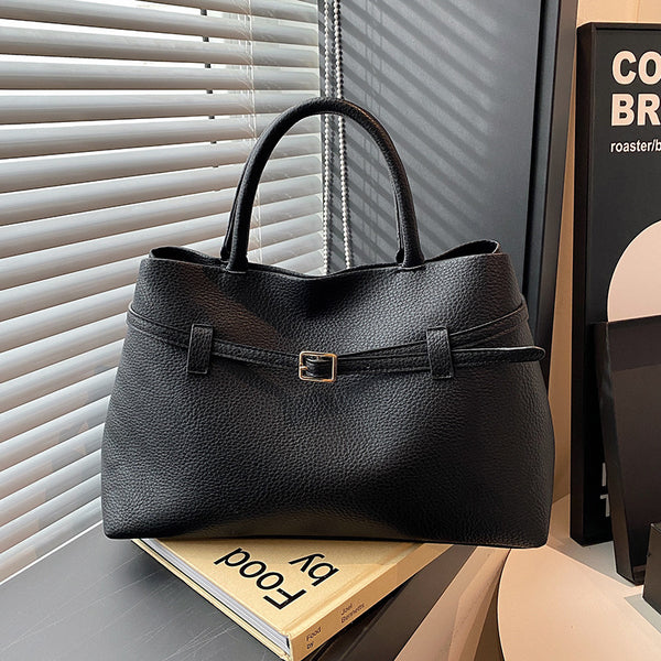 2025 new simple retro commuter bag temperament large capacity women's bag shoulder handbag tote bag