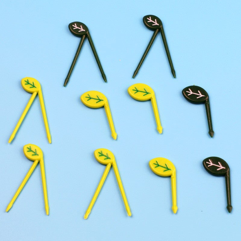 cartoon fruit fork set - cute animal creative fruit picks, bento fruit forks, dessert forks - wholesale