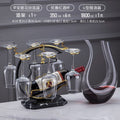 U-shaped decanter + elegant wine glass 350ml + wine rack