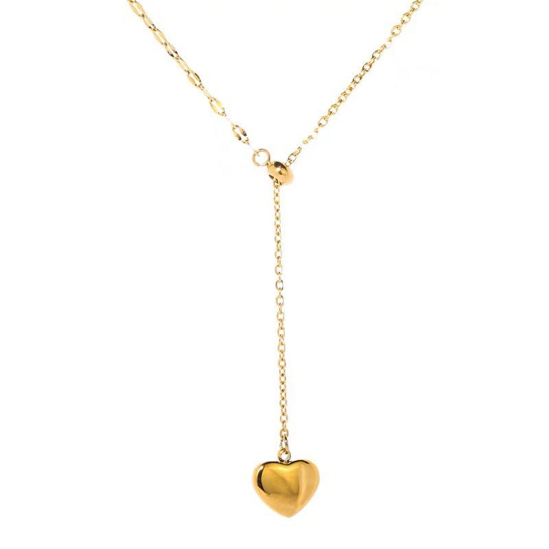 Titanium steel small waist necklace women's fashion accessories clavicle chain niche stylesweater chain couple necklace jewelry wholesale dropshipping