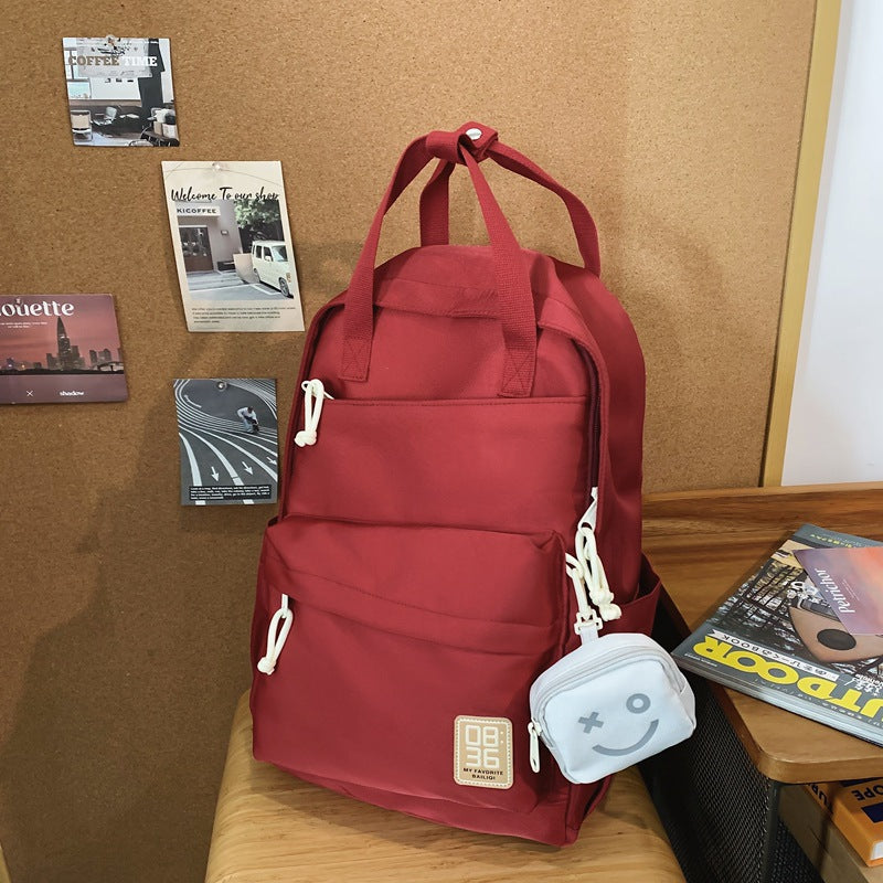 New casual carry-on backpack - large capacity, wear-resistant, water-repellent, cute small bag - perfect for students, casual travel, and tutoring
