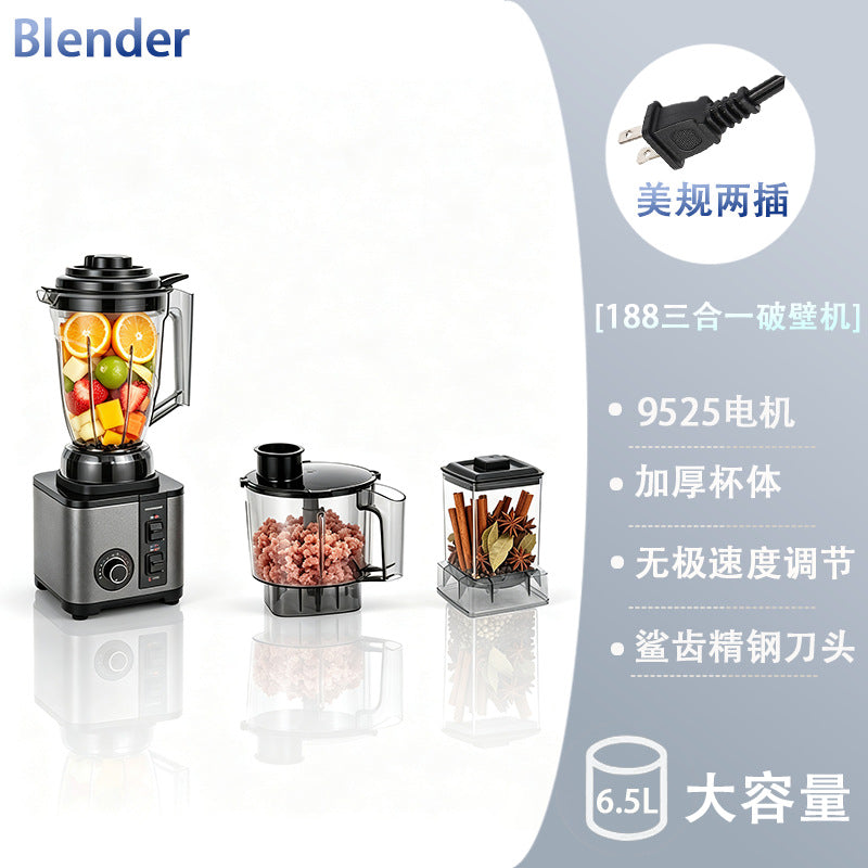 Carefully selected juicer multi-function wall breaking machine, durable stainless steel, large capacity ice crusher, cross-border commercial wall breaking machine