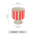 Stylishniche style ceramic goblet casual hand-painted stripescute coffee milk drinking cup photo prop cup