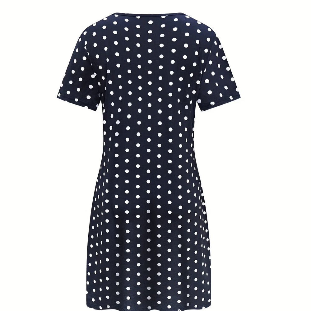 wholesale women's short-sleeved dresses, fashionable women's dresses for spring, summer, and autumn, new cross-border printed designs