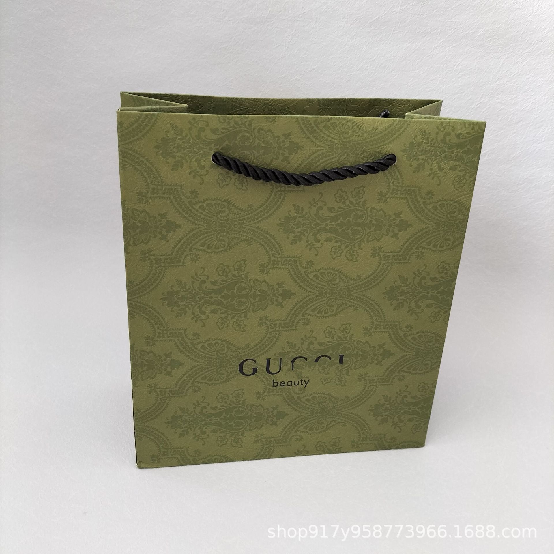 New Gujia Avocado Green Pattern Perfume Gift Box Gift Bag Lipstick Box Belt Gift Box Perfume Paper Bag Gift Box