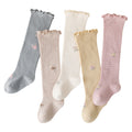 Babylon baby socks women's long tube baby kidskidskids high tube socks floral loose mouth newborn non-leg girl socks