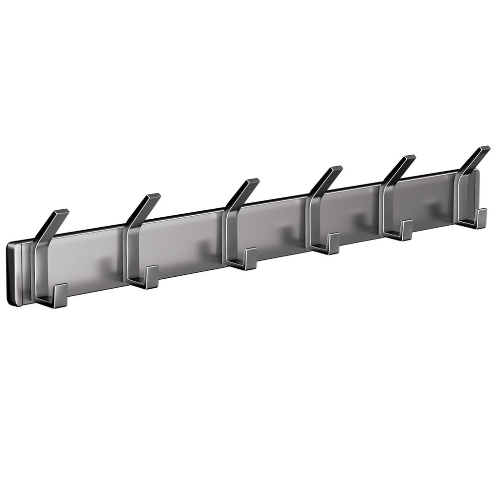 Hook-free punch-free wall-mounted bathroom coat rack, toilet bathroom door rear row hook, cross-border