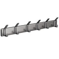Hook-free punch-free wall-mounted bathroom coat rack, toilet bathroom door rear row hook, cross-border