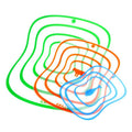 Household outdoor disposable cutting board kitchen chopping board plastic cutting fruit board non-slip sheet transparent chopping board barbecue