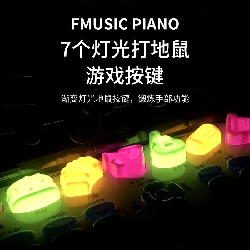 Tiktok hot seller: kids' multifunctional electronic keyboard toy with microphone - beginner-friendly piano for girls ages 0-6