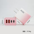 120w fast charging charger dual usb + dual type-c multi-port charging head us standard european standard mobile phone charger