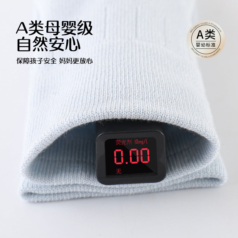Baby elephant baby socks autumn combed cotton breathable kidsknee socks candy color class a antibacterial infant socks
